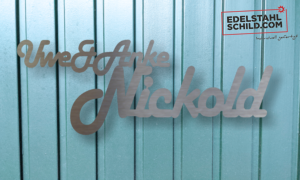 Personalisierte Edelstahlschilder