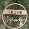 Weihnachtsschild Edelstahl