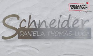 Nachnamen Vornamen Metallschild