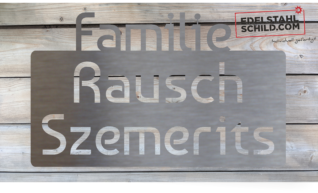 Türschild mit Hintergrund