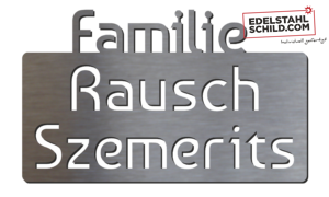 Bauhaus-Namensschild