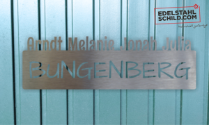 individuelles Schild mit Hintergrund